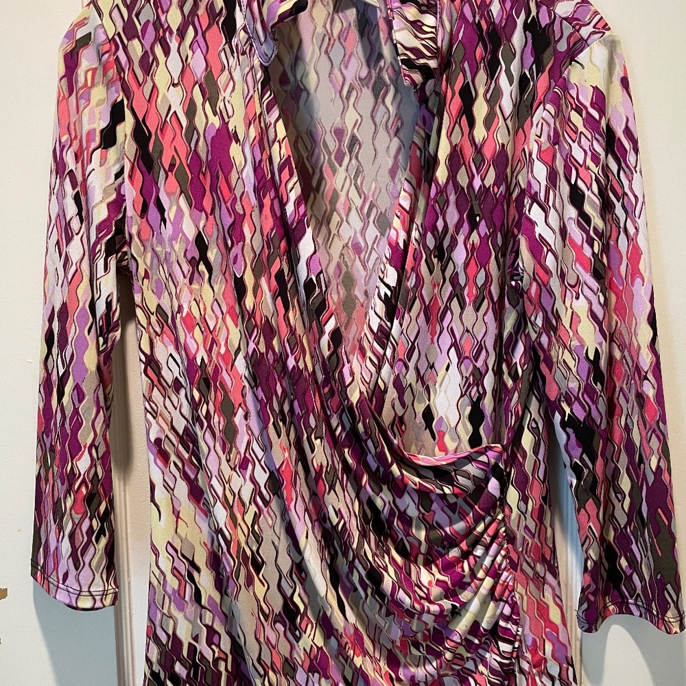 Dana Buchman multicolor blouse
